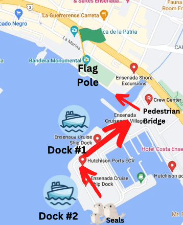 ensenada cruise map